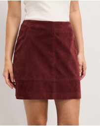 The Fated - Corina Suede Mini Skirt