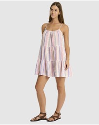 Sea Level Australia - Boho Stripe Tie Back Short Sundress