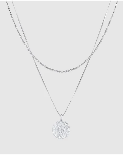 Kuzzoi - ICONIC EXCLUSIVE - Circle Pendant Necklace in 925 Sterling Silver