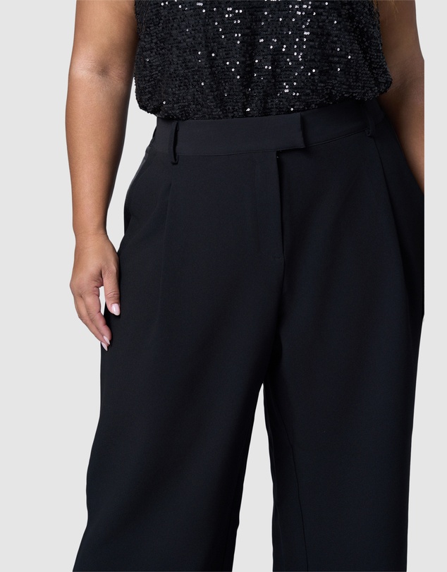 Pink Dusk by Curve Project - Fired Up Satin Trim Pant