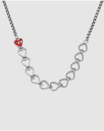 Diesel - D Logo Silver Necklace