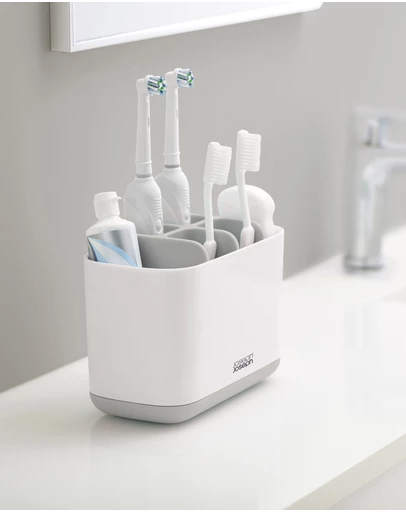 Joseph Joseph - EasyStore™ Large Toothbrush Caddy (Grey/White)