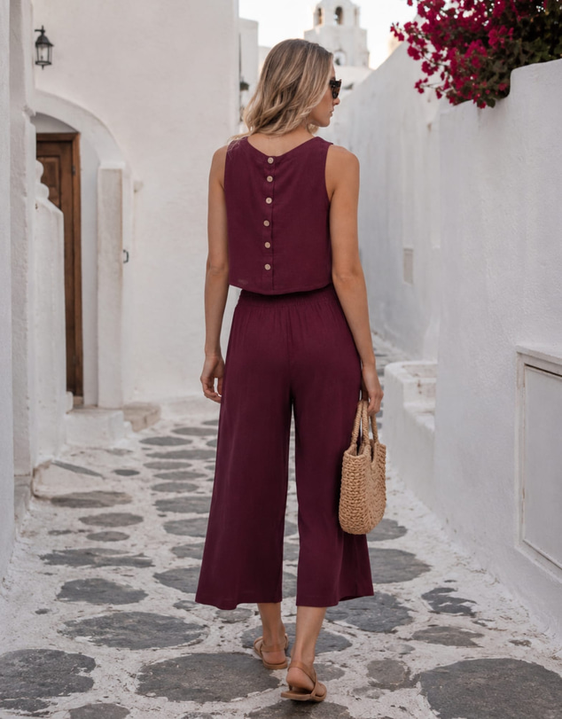 Esther & Co - Lighthouse Pants - Bordeaux
