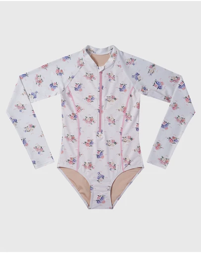 Aqua Blu Kids - Posie Long Sleeve One Piece - Teens