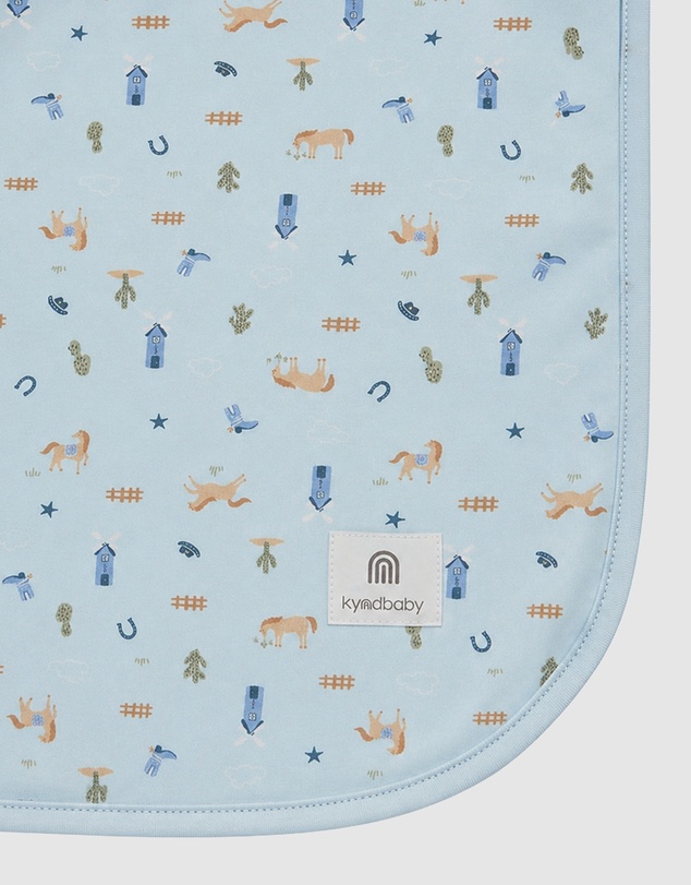 Kynd Baby - Large Stretchy Swaddle in Country Blue