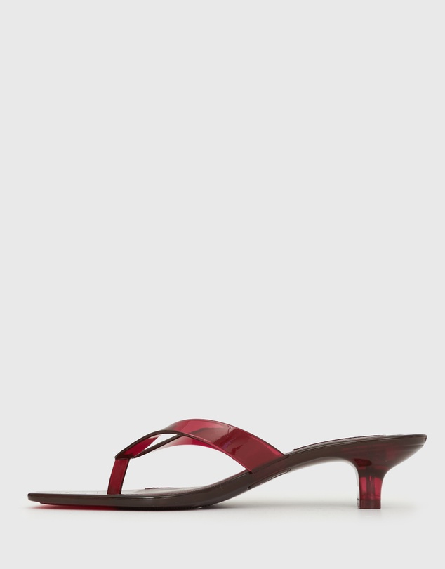 Betts - Tyla Jelly Kitten Heel Thong Sandals