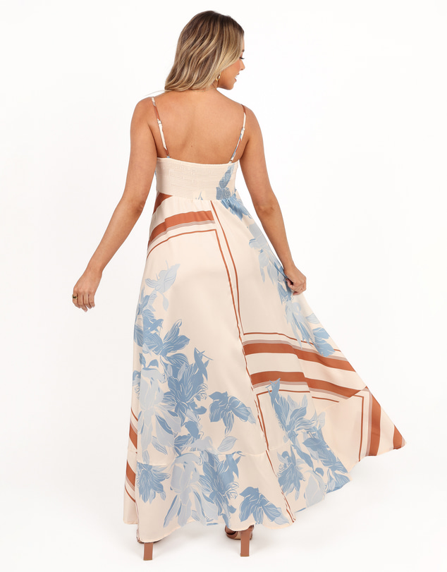 Petal & Pup - Elanor Maxi Dress - Pale Blue Print
