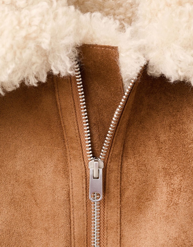 M.N.G - Faux-Shearling Suede Jacket