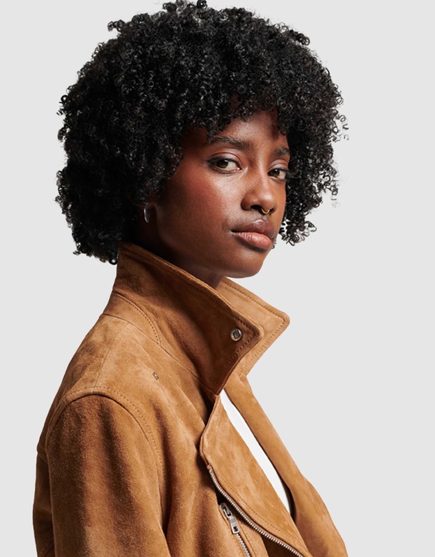 Superdry - Suede Biker Jacket