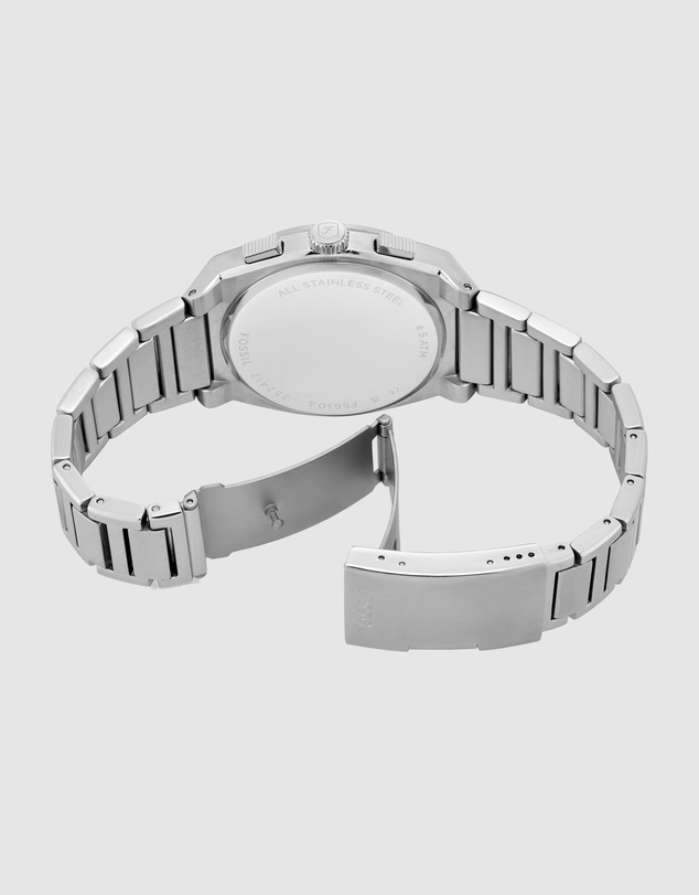 Fossil - Everett Silver Tone Chronograph Watch
