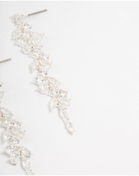Lovisa - Cubic Zirconia Stone Silver Medium Drop Earrings