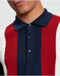 Ben Sherman - Long Sleeve Vertical Stripe Polo