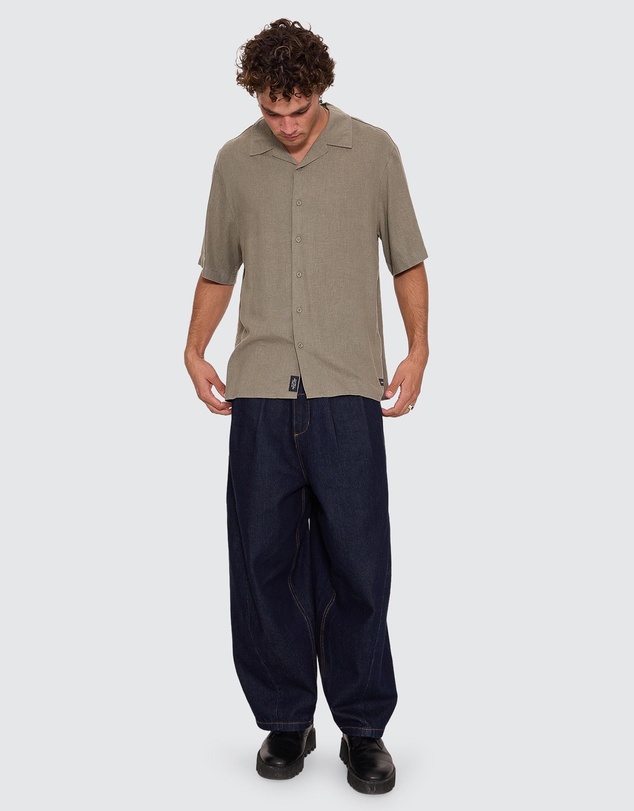 Thrills - Hemp Minimal Thrills Cropped Bowling Shirt