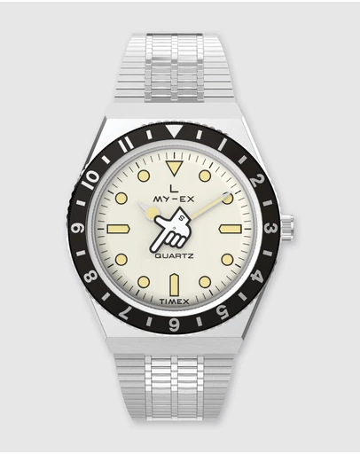 TIMEX - Timex x Seconde Seconde Collab Limited Edition Silver Tone Watch