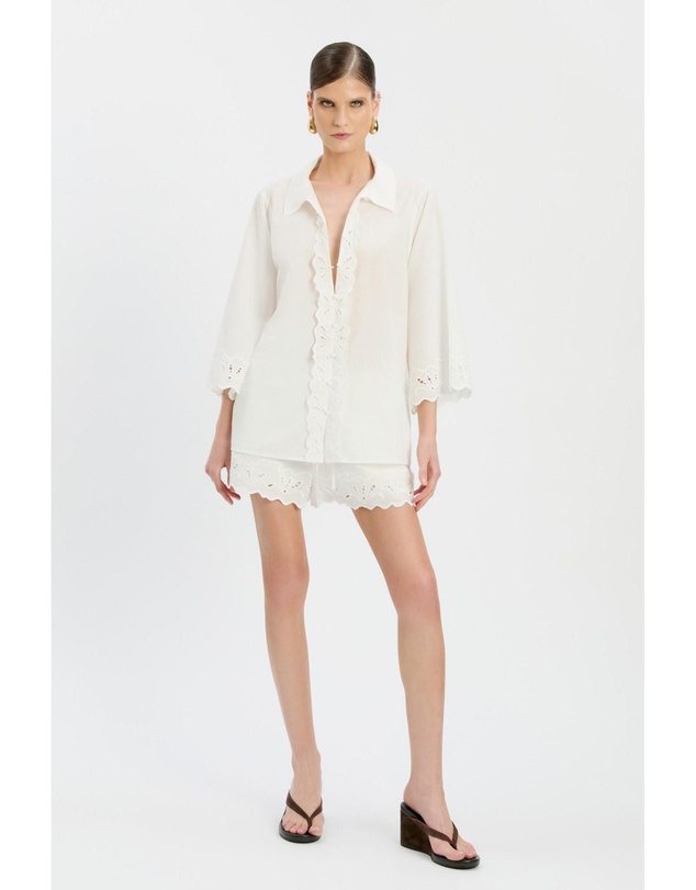 Bardot - Aleria Cotton Shirt With Trim