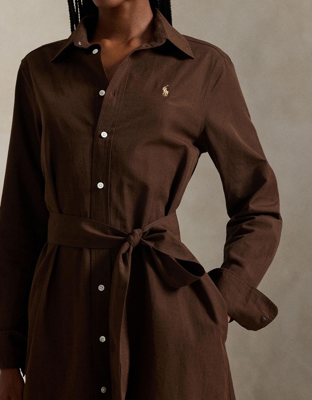 Polo Ralph Lauren - Cotton-Linen Belted Shirtdress