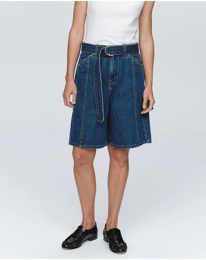 Marle - Belted Jean Shorts