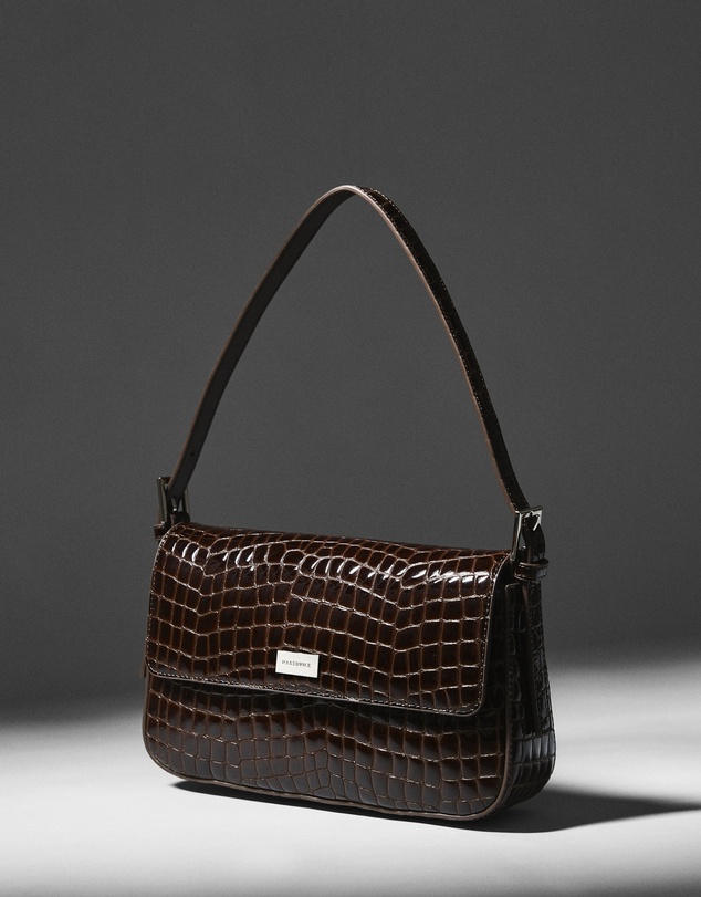 Nakedvice - The Silvie Coffee Croc Bag