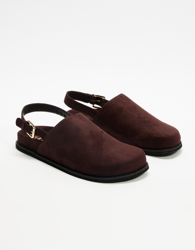 Dazie - Lucy Suede Buckle Mules