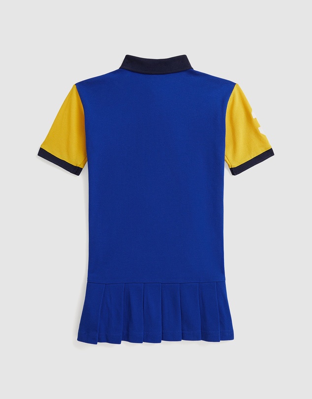 Polo Ralph Lauren - Color-Blocked Big Pony Mesh Polo Dress - Babies-Kids