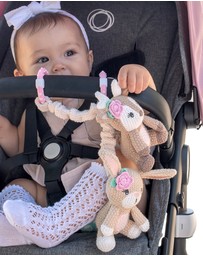 Living Textiles - 2 Pack Stroller Toys - Fawn & Bunny