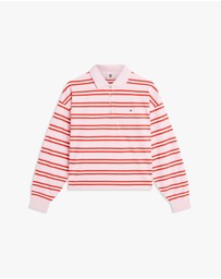 Tommy Hilfiger - 1985 Relaxed Fit Stripe LS Polo Shirt