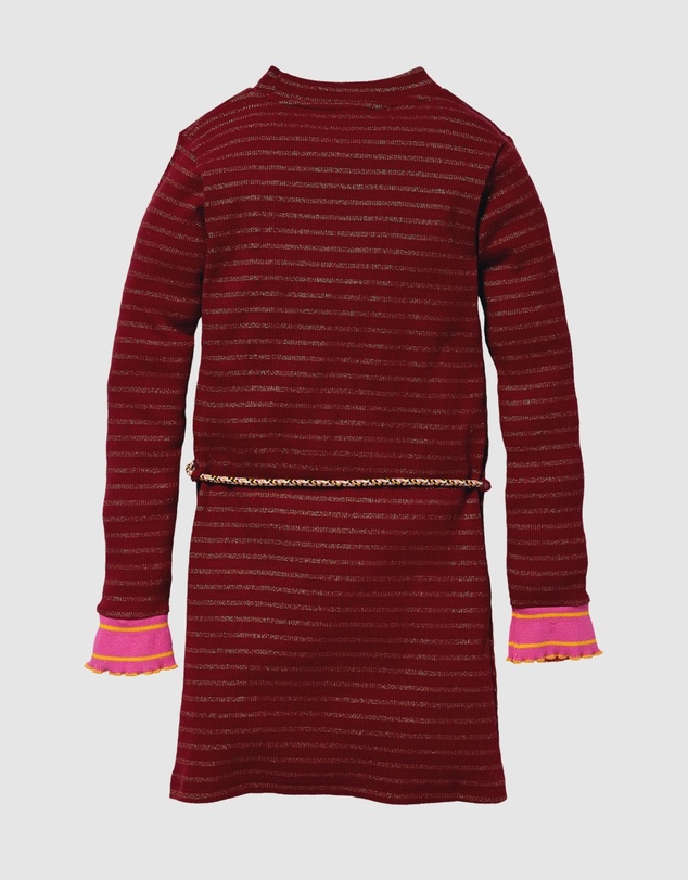 Quapi - Kalina Long Sleeve Stripe Dress - Kids-Teens