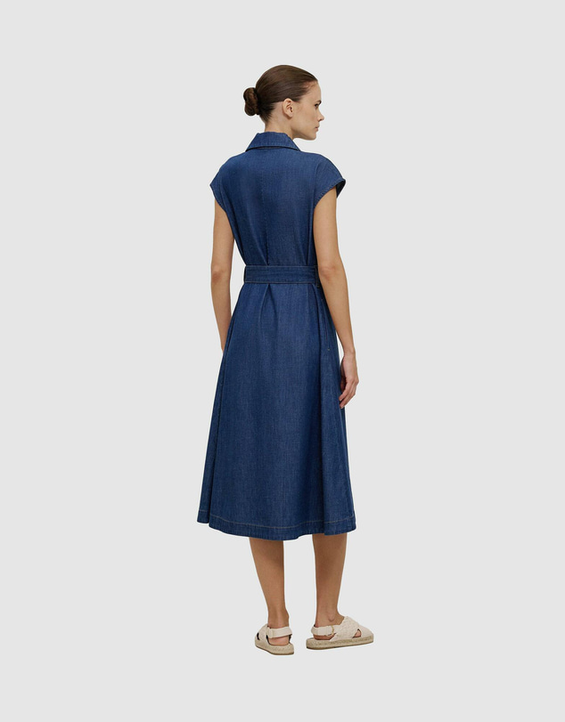 Trenery - Soft Denim Belted Shirt Dress