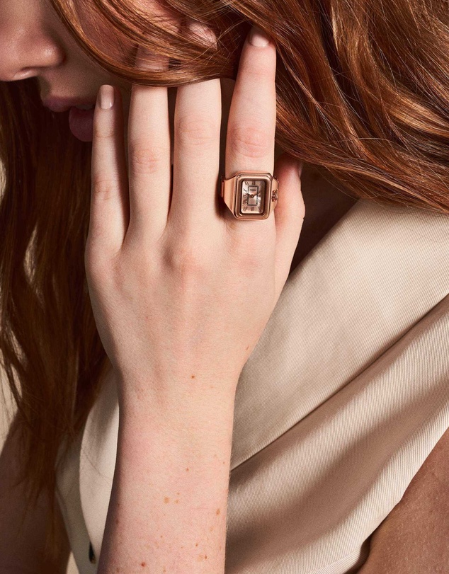 Fossil - Raquel Ring Rose Gold Tone Analogue Watch