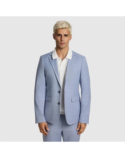 yd. - Pembroke Slim Check Suit Jacket