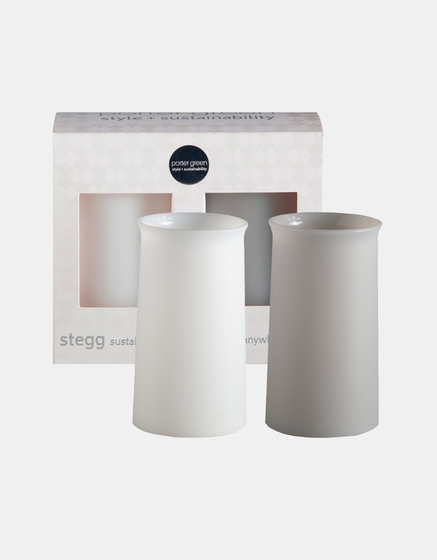 porter green - stegg | silicone unbreakable highball glasses