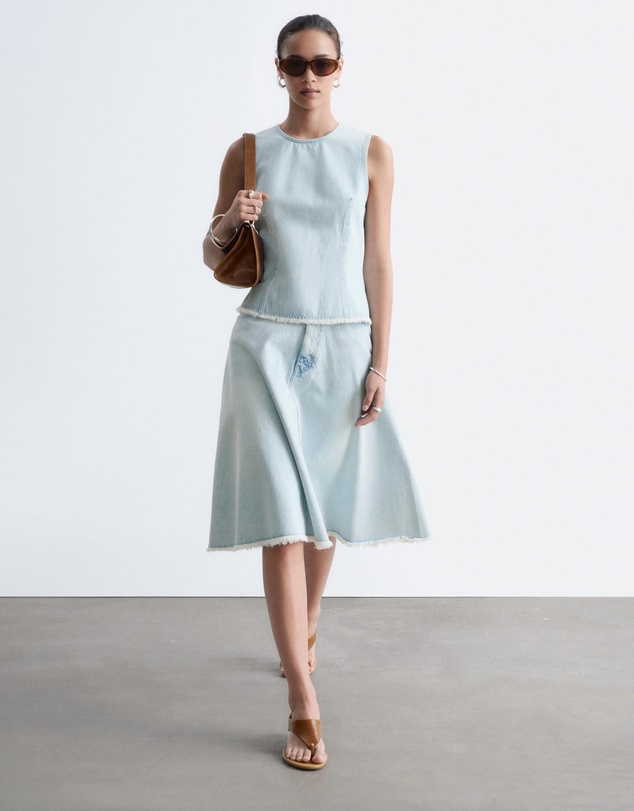 & Other Stories - Raw-Edge Denim Top