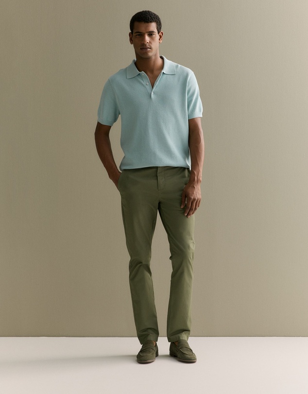 Trenery - Regular Fit Chino Pant in Hunter Green
