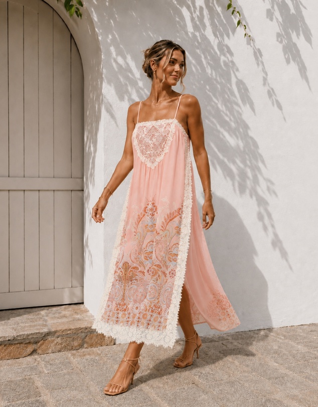 Esther & Co - Maelis Dress - Blush Serenade