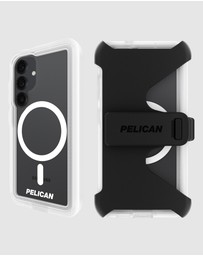 Pelican - Pelican Voyager Case w/ Magnet & Holster for Galaxy S25