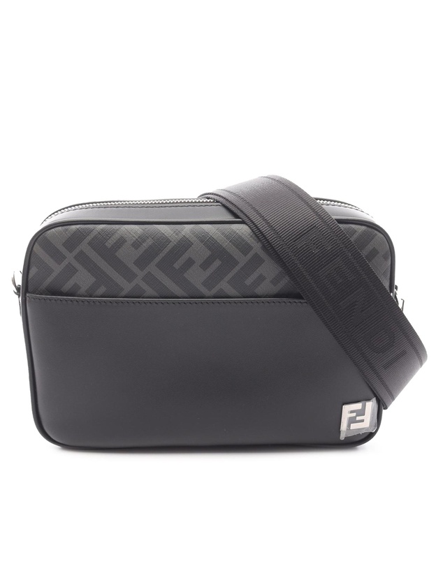 Pre-Loved by Azura Reborn - Pre-Loved Leather and Coated Canvas FF Squared Camera Bag