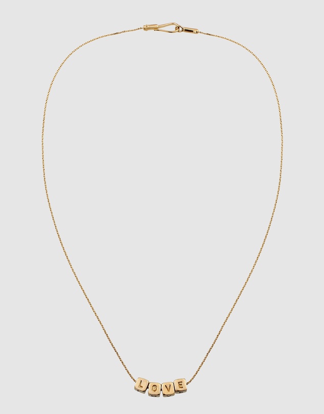 Elli Jewelry - Love Pendant Necklace in Gold-Plated 925 Silver