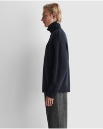 COS - Chunky Cashmere Funnel-Neck Jumper