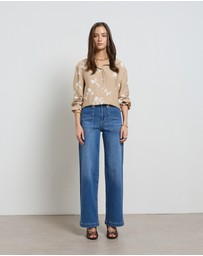 DRICOPER DENIM - Sherry Long Wide Straight Leg Jeans
