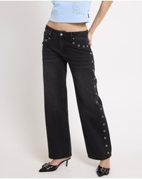 Insight - Razor Eyelet Straight Denim Jeans