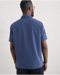 Seasalt - Seasalt Cornwall Blue Ayre Short Sleeve Shirt