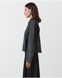 St. Agni - Leather Minimal Jacket