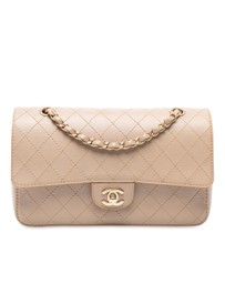 Pre-Loved by Azura Reborn - Pre-Loved Medium Classic Calfskin Wild Stitch Double Flap