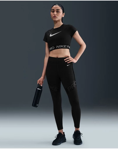 Nike - Pro Dri-FIT Short Sleeve Cropped Graphic Top