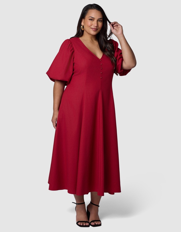 Pink Dusk by Curve Project - Ignition Midi Dress
