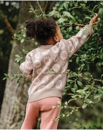 Kynd Baby - Knit Jumper in Grid Floral