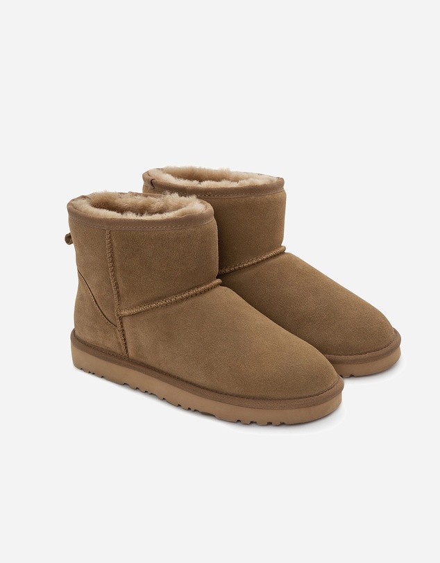 Ozwear Connection Uggs - Ugg Boots Genuine Australian Sheepskin Unisex Mini Classic Suede