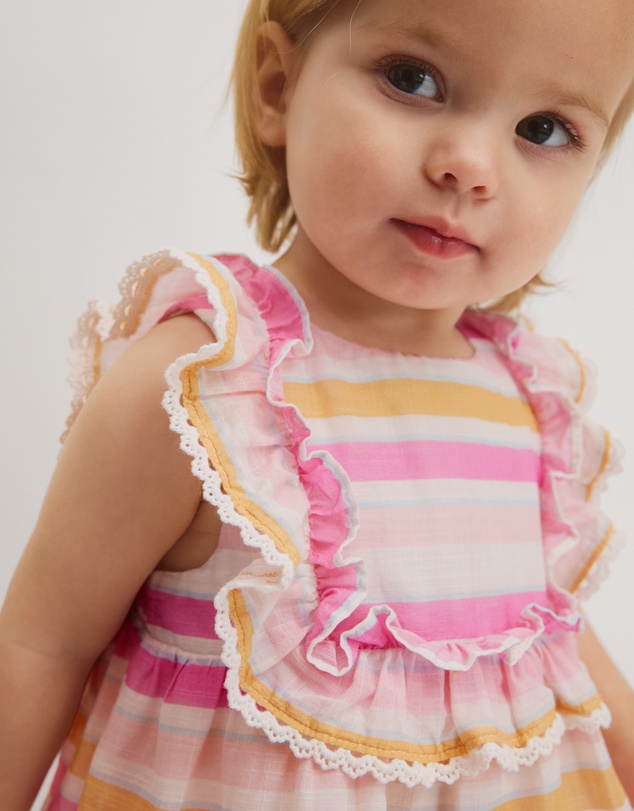 Country Road - Sleeveless Print Romper Dress