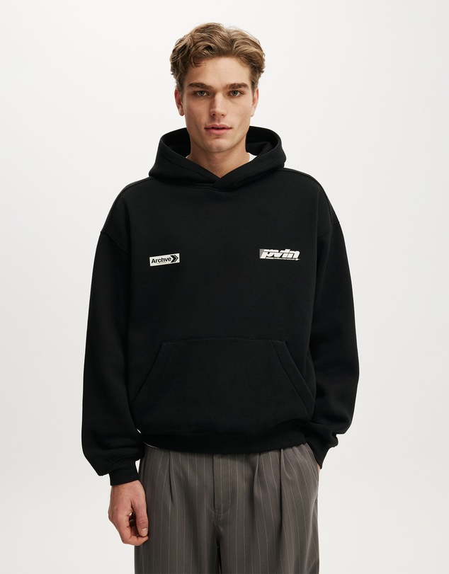 Cotton On - Box Fit Graphic Hoodie
