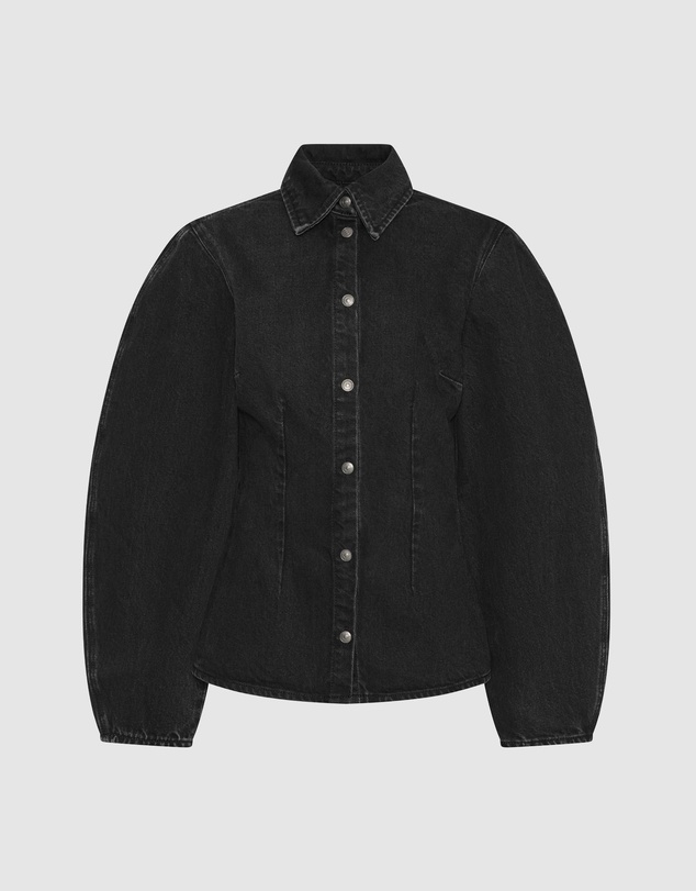ROTATE - Fitted Denim Shirt